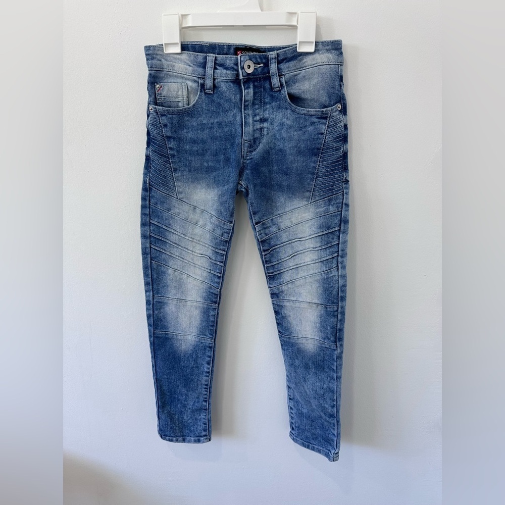 South Pole Boy’s Distressed Blue Skinny Jeans - Size 8
